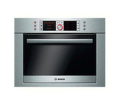 Bosch Logixx HBC86P753B Compact Single Oven with Microwave, Brushed Steel